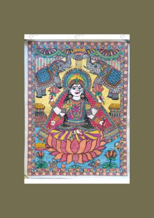 Maa Laxmi (Mithila Art By Nigam Kumari)